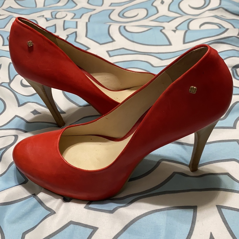 High heels leather